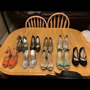 9 pairs of women’s heels